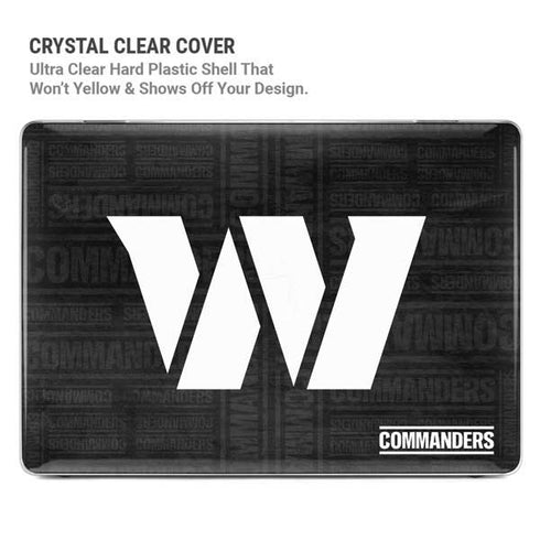 NFL Washington Commanders Black and White MacBook Air 15in (2023-2025) Case plus Skin