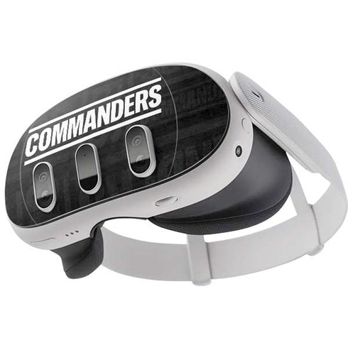 NFL Washington Commanders Black and White Meta Quest 3 Skin
