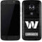 NFL Washington Commanders Black and White Moto E5 Play Skin