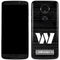 NFL Washington Commanders Black and White Moto E5 Plus Skin