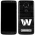 NFL Washington Commanders Black and White Moto E5 Plus Skin