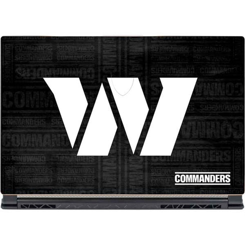 NFL Washington Commanders Black and White MSI GS65 Stealth Laptop Skin