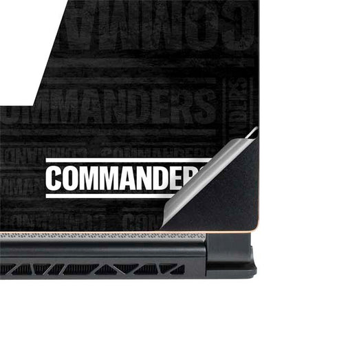 NFL Washington Commanders Black and White MSI GS65 Stealth Laptop Skin