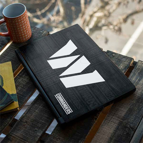 NFL Washington Commanders Black and White MSI GS65 Stealth Laptop Skin