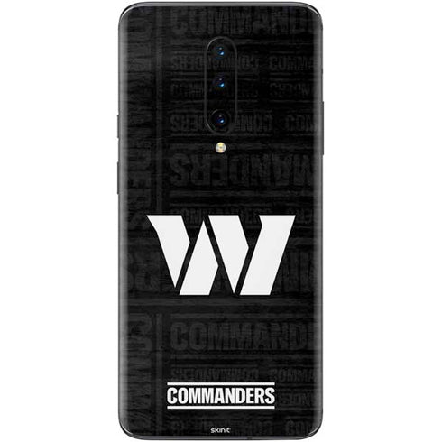 NFL Washington Commanders Black and White OnePlus 7 Pro Skin