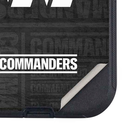 NFL Washington Commanders Black and White Otterbox Defender iPhone Skin