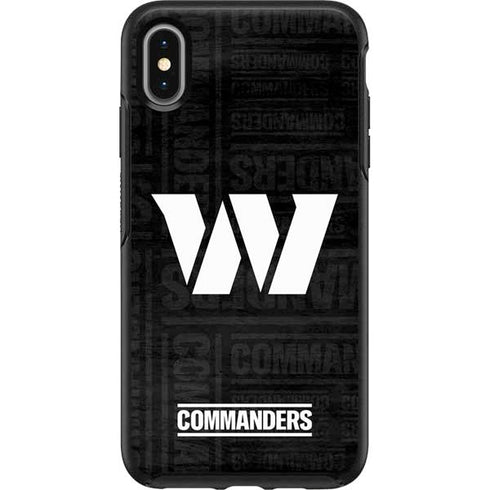 NFL Washington Commanders Black and White Otterbox Symmetry iPhone Skin