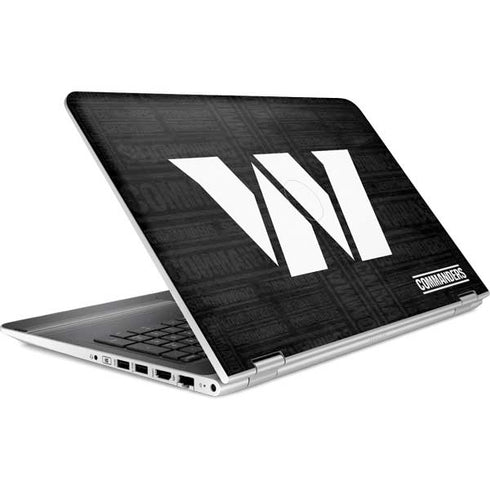 NFL Washington Commanders Black and White HP Pavilion Skin