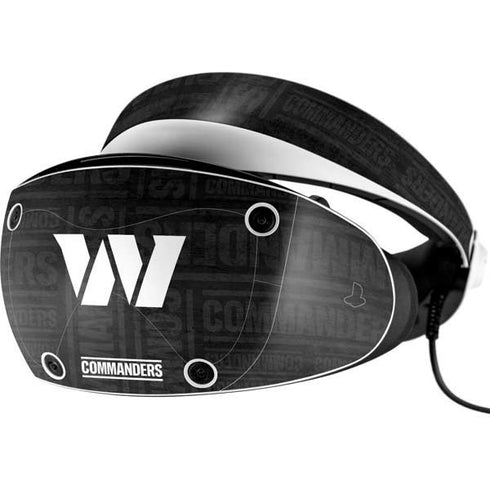 NFL Washington Commanders Black and White PlayStation VR2 Skin