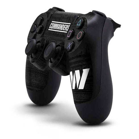 NFL Washington Commanders Black and White PS4 Controller Skin