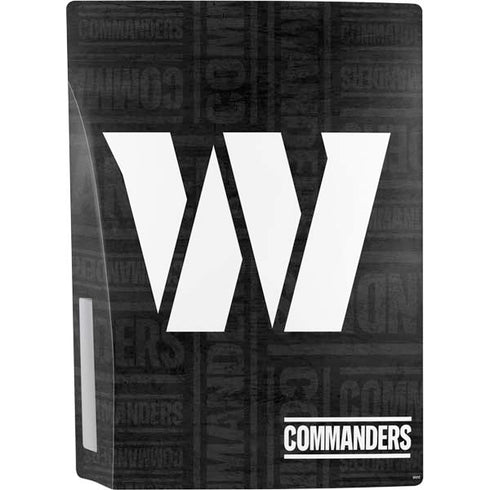 NFL Washington Commanders Black and White PS5 Bundle Skin
