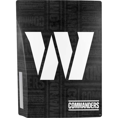 NFL Washington Commanders Black and White PS5 Console Skin