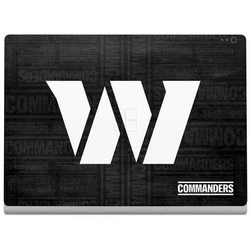 NFL Washington Commanders Black and White Surface Book 2 13.5in Skin
