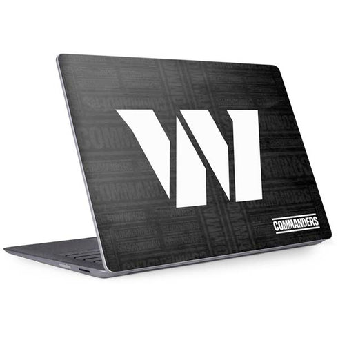 NFL Washington Commanders Black and White Surface Laptop 2 Skin