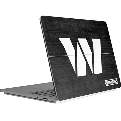 NFL Washington Commanders Black and White Surface Laptop Studio Skin