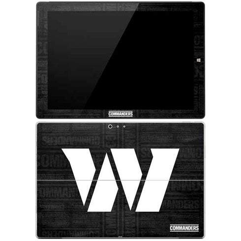 NFL Washington Commanders Black and White Surface Pro 3 Skin