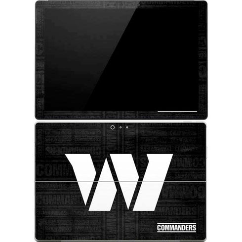 NFL Washington Commanders Black and White Surface Pro 4 Skin