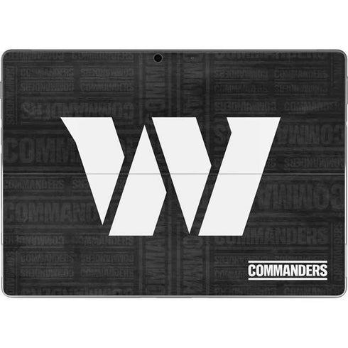 NFL Washington Commanders Black and White Surface Pro 9 Skin