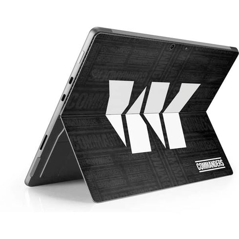 NFL Washington Commanders Black and White Surface Pro 9 Skin
