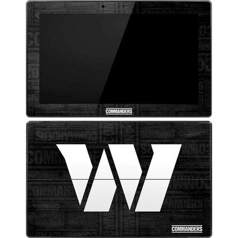 NFL Washington Commanders Black and White Surface Pro Tablet Skin