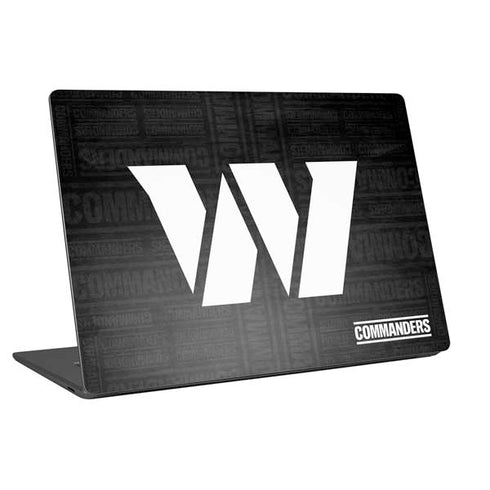 NFL Washington Commanders Black and White Universal Laptop 13in (10.6 x 7.6in) Skin
