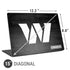NFL Washington Commanders Black and White Universal Laptop 15in (12.2 x 8.8in) Skin