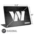 NFL Washington Commanders Black and White Universal Laptop 17in (13.8 x 10in) Skin