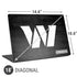 NFL Washington Commanders Black and White Universal Laptop 18in (14.6 x 10.6in) Skin