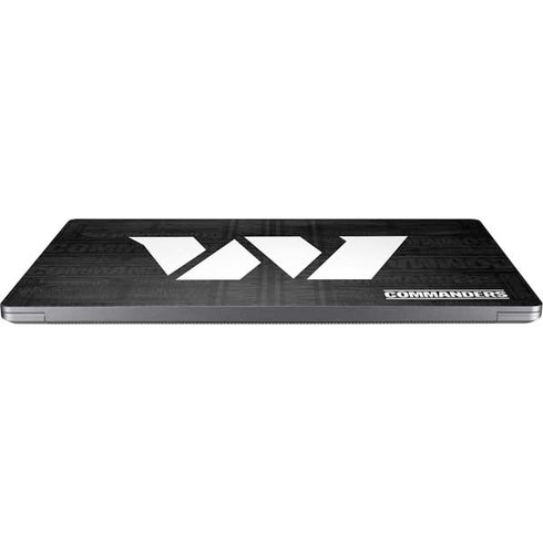 NFL Washington Commanders Black and White Universal Laptop 18in (14.6 x 10.6in) Skin