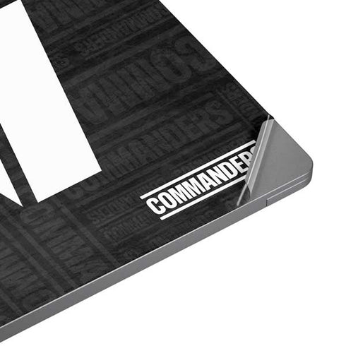 NFL Washington Commanders Black and White Universal Laptop 18in (14.6 x 10.6in) Skin