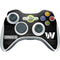 NFL Washington Commanders Black and White Xbox 360 Wireless Controller Skin