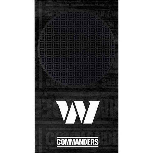 NFL Washington Commanders Black and White Xbox Series S Console Skin