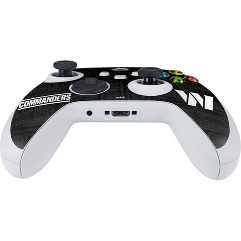 NFL Washington Commanders Black and White Xbox Series S Controller Skin