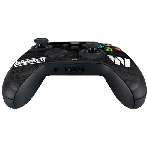 NFL Washington Commanders Black and White Xbox Series X Controller Skin