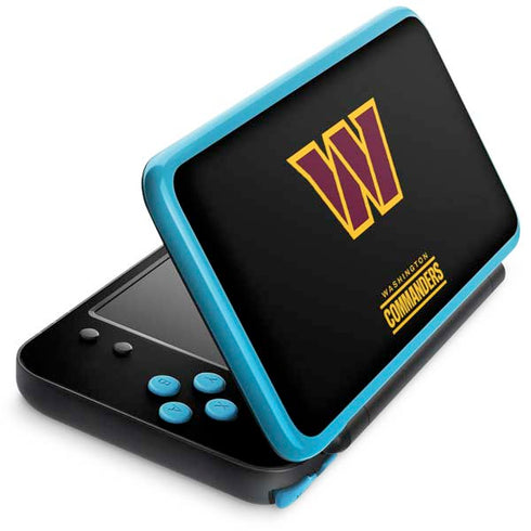 NFL Washington Commanders Black Background Nintendo 2DS XL (2017) Skin