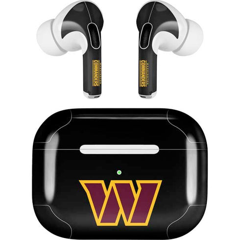 NFL Washington Commanders Black Background AirPods Pro 2nd Gen Skin