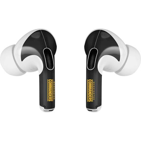 NFL Washington Commanders Black Background AirPods Pro 2nd Gen Skin