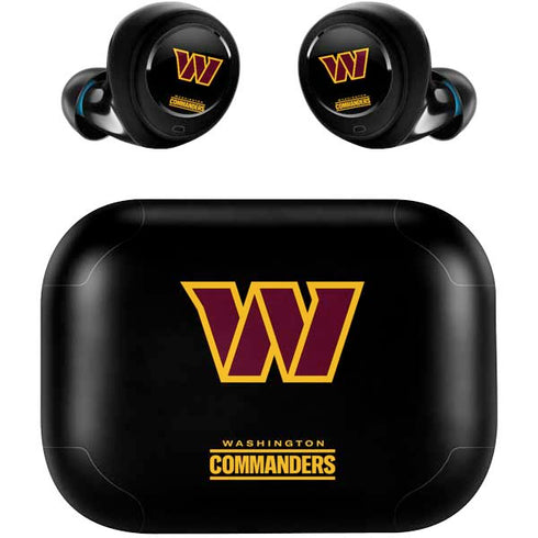 NFL Washington Commanders Black Background Amazon Echo Buds Skin