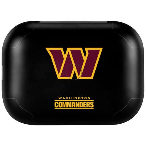 NFL Washington Commanders Black Background Amazon Echo Buds Skin