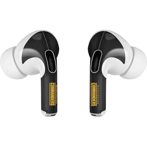 NFL Washington Commanders Black Background Apple AirPods Pro Skin