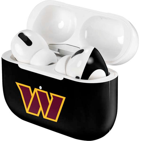 NFL Washington Commanders Black Background Apple AirPods Pro Skin