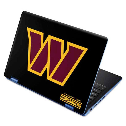 NFL Washington Commanders Black Background Aspire R11 11.6in Skin