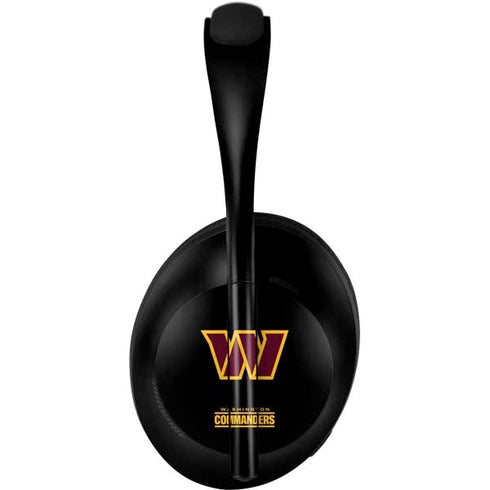 NFL Washington Commanders Black Background Bose Noise Cancelling Headphones 700 Skin