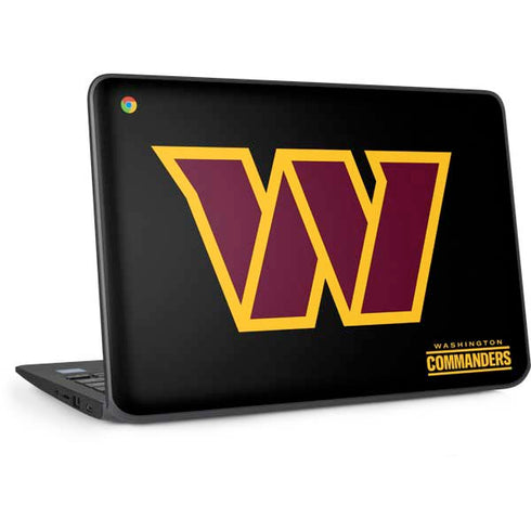 NFL Washington Commanders Black Background HP Chromebook Skin