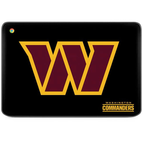 NFL Washington Commanders Black Background HP Chromebook Skin