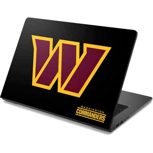 NFL Washington Commanders Black Background Dell Chromebook Skin