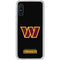 NFL Washington Commanders Black Background Galaxy A10e Clear Case