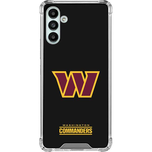 NFL Washington Commanders Black Background Galaxy A13 5G Clear Case