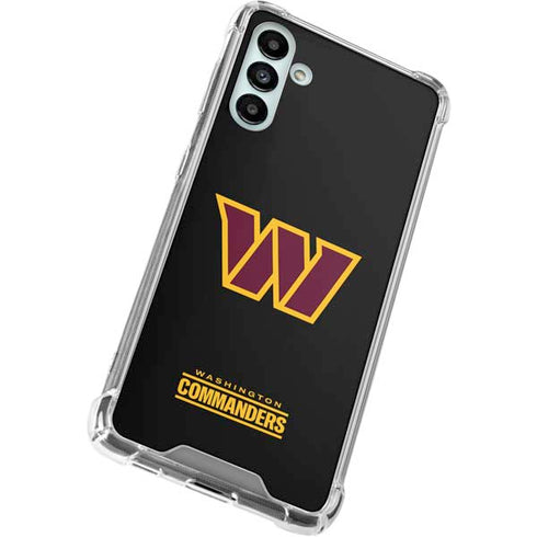 NFL Washington Commanders Black Background Galaxy A13 5G Clear Case