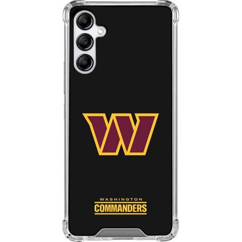 NFL Washington Commanders Black Background Galaxy A14 5G Clear Case